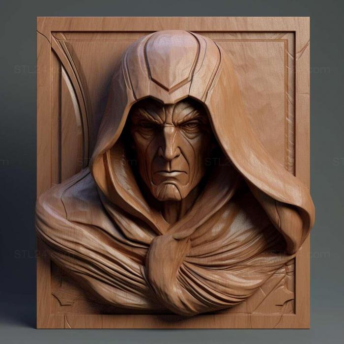 Characters (st Magneto 1, HERO_2641) 3D models for cnc